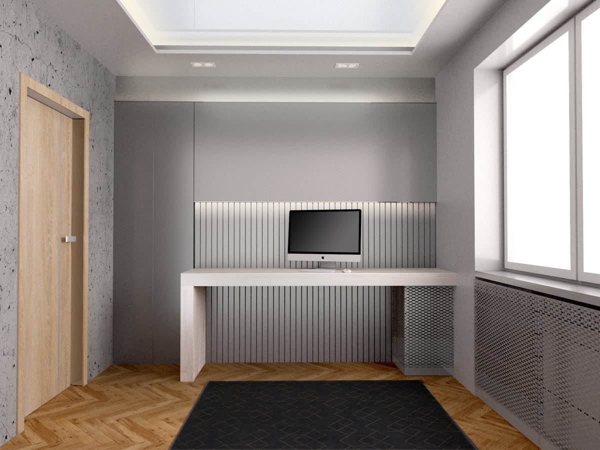 Apartament na Targówku — strefa pracy