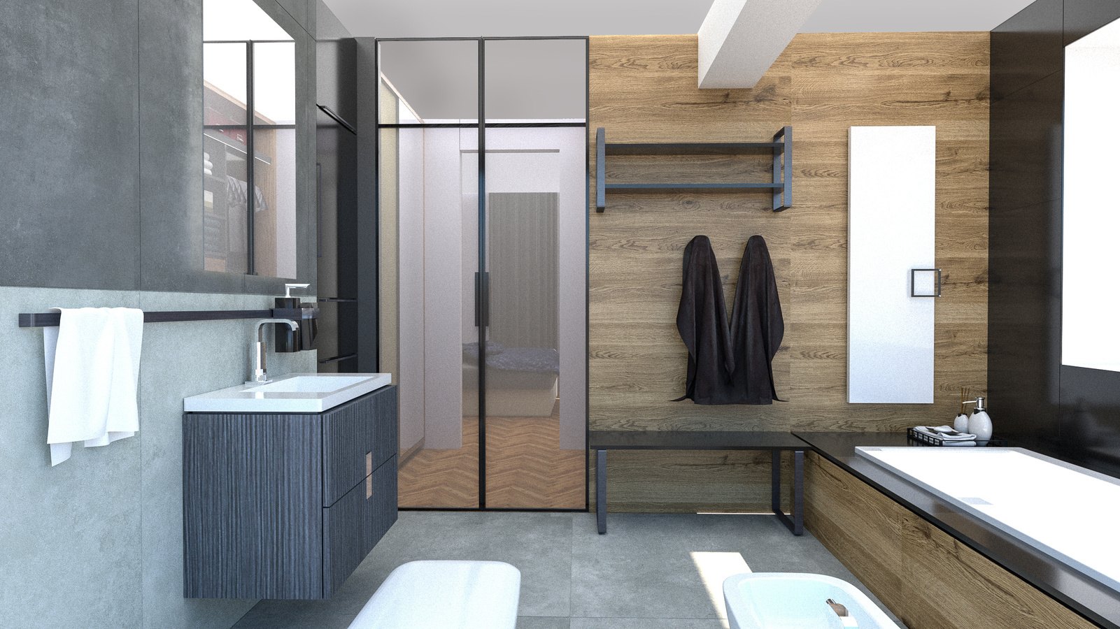 Apartament na Targówku — sypialnia